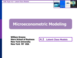 Latent Class Models