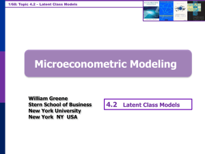 Latent Class Models - New York University
