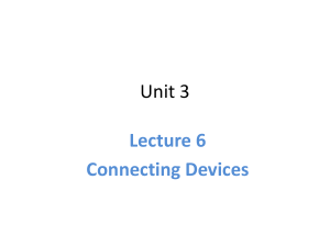 6 Lecture 6 Network Devices