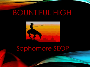 Sophomore Information Powerpoint