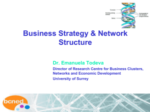 20 Clusters and Business Network Structure FFIA