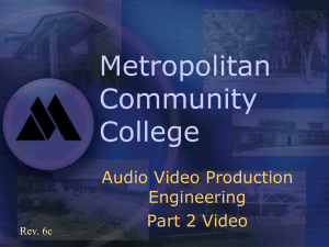 Audio Video Production Engineering