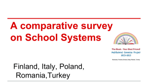 A comparative survey on School Systems