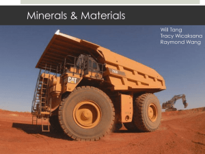 Minerals and Materials