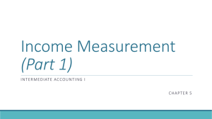 Income Measurement (1) PowerPoint