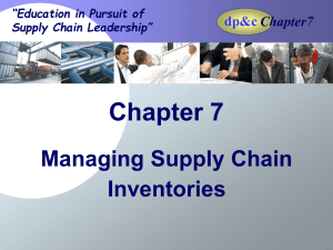 Chapter 7 Managing Supply Chain Inventories