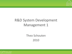 R&D System Development Management 1