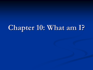 Chapter 10 What am I?