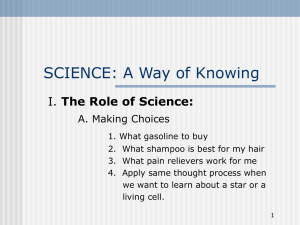SCIENCE: A Way of - MDC Faculty Home Pages