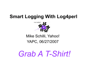 Smart Logging With Log4perl