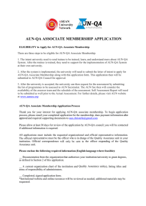 aun-qa associate membership application