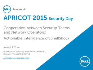 Cooperation between Security Teams and Network Operation