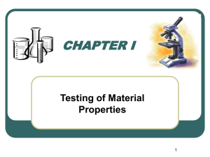 1.1 Significance of testing materials