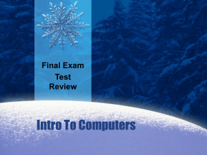 FINAL EXAM (click for Review)