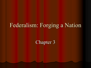 Federalism as a Governing System: Examples of National, State