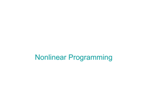 nonlinear programming