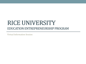 Rice University Education