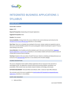 Integrated Business Applications 1