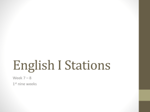 English I Stations