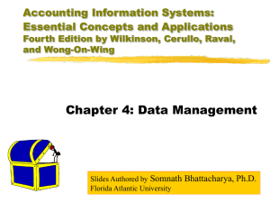 Accounting Information Systems: Essential Concepts