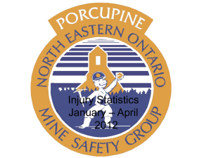 PORCUPINE MINES SAFETY GROUP INJURY