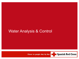 water analysis - watsanmissionassistant