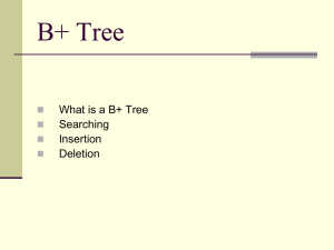 B+ Tree - Personal Web Pages