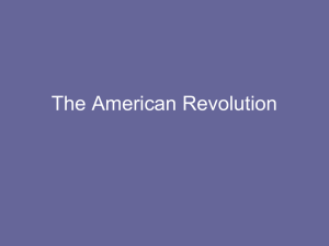 The American Revolution