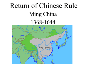 Return of Chinese Rule