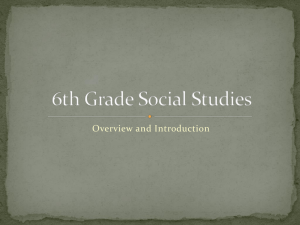 6th Grade Social Studies