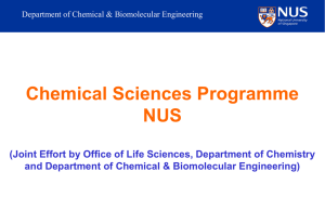 Chemical Sciences Briefing 2009/10