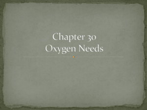 Chapter 28 Oxygen Needs