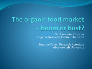 The organic food market – boom or bust?