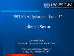 Issue 32 Informal Sector - United Nations Economic and Social