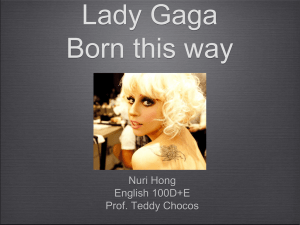 Lady Gaga Born this way - ESL 100