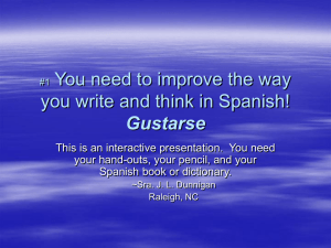 You need to improve the way you write sentences in Spanish!