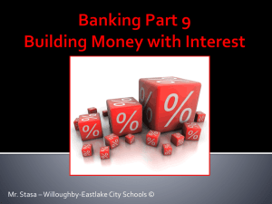 Building Your Money with Interest