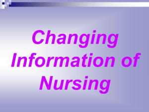 03. Changing Information of Nursing