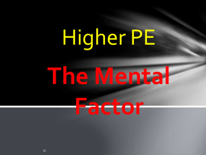 The Mental factor