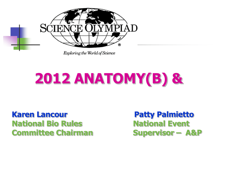 Anatomy ppt Science Olympiad
