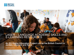 British Council: LASER—Language Academic Skills And E