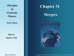 Mergers as a Use for Surplus Funds