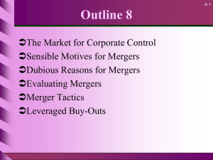 Dubious Reasons for Mergers