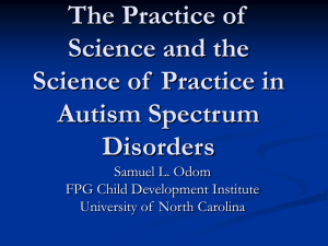 Evidence-based Treatment in Autism: Single