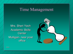 1.2.5 Time Management