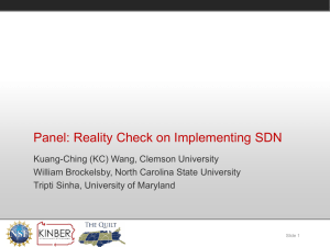 Reality Check on Implementing SDN