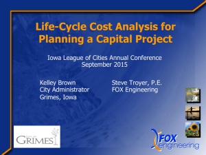 Life Cycle Cost Analysis - Presentation