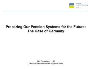 Preparing Our Pension Systems for the Future