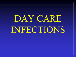 Day Care Infections - Virginia Head Start Association, Inc.