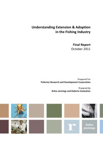 Understanding Extension and Adoption Practices